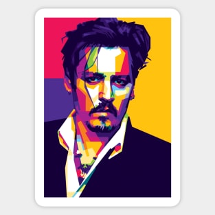 Johnny Depp WPAP Sticker